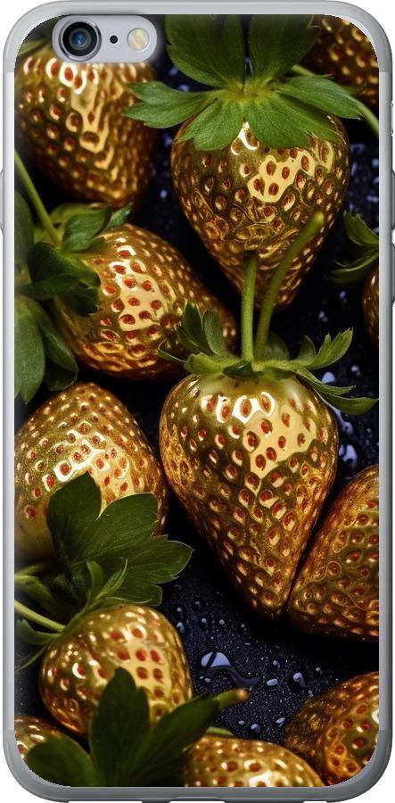 

Чехол на iPhone 6s Plus Золотая клубника