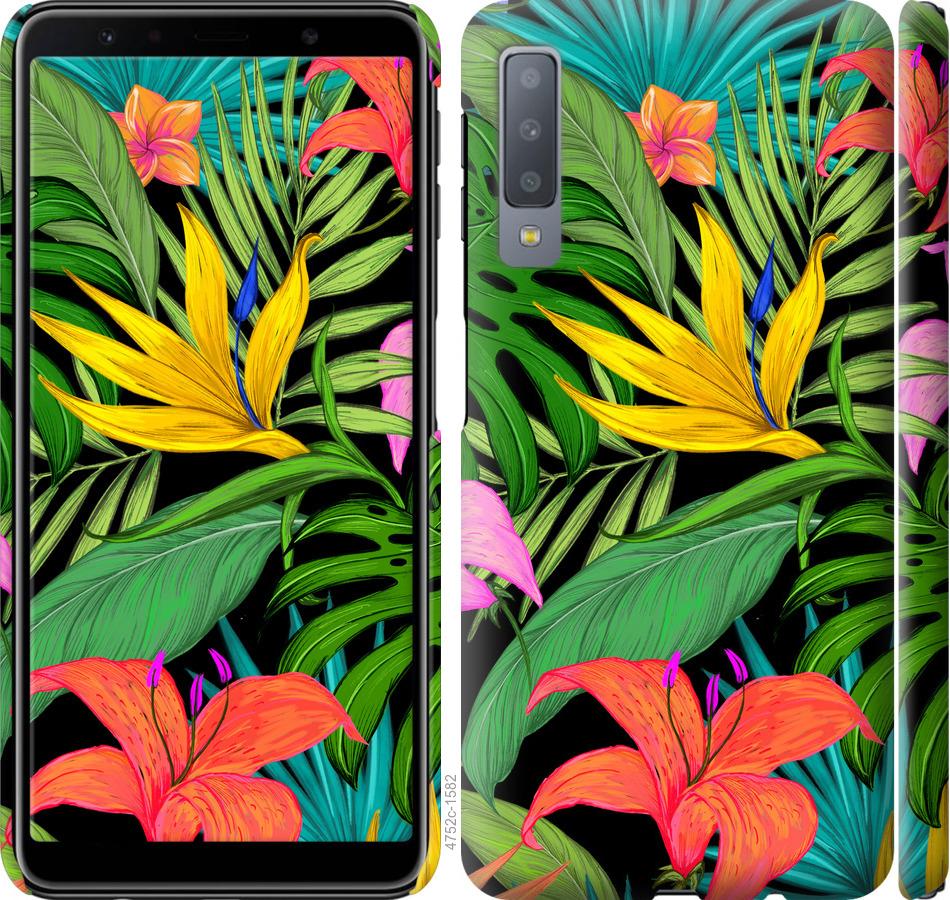 

Чохол на Samsung Galaxy A7 (2018) A750F Тропічні листя 1