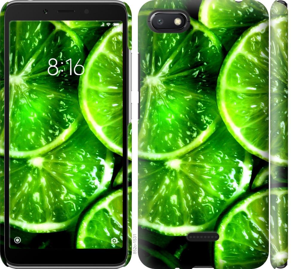 

Чохол на Xiaomi Redmi 6A Зелені часточки лимона