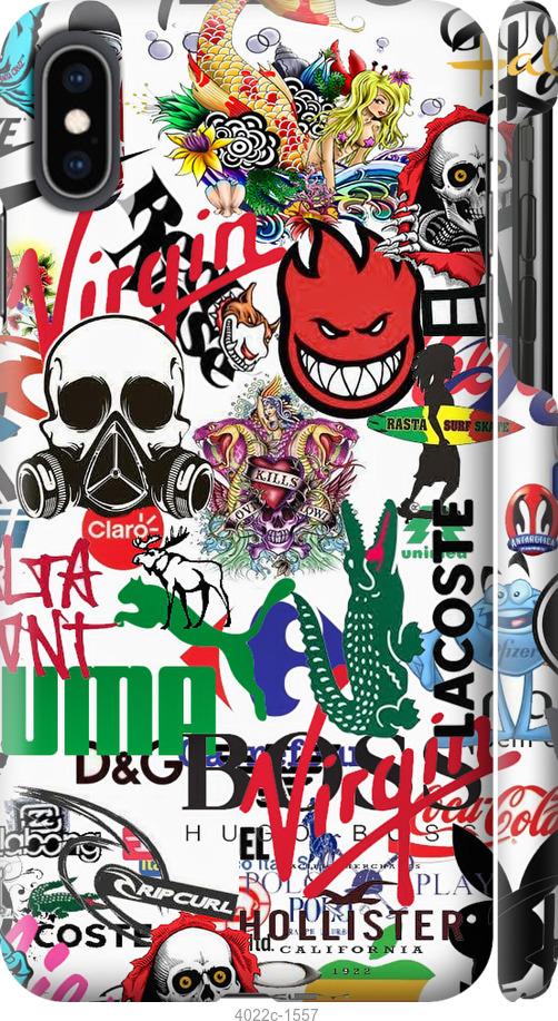 

Чохол на iPhone XS Max Many different logos
