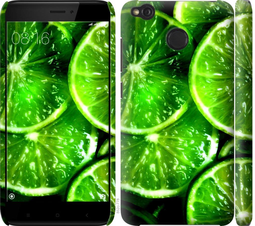 

Чохол на Xiaomi Redmi 4X Зелені часточки лимона