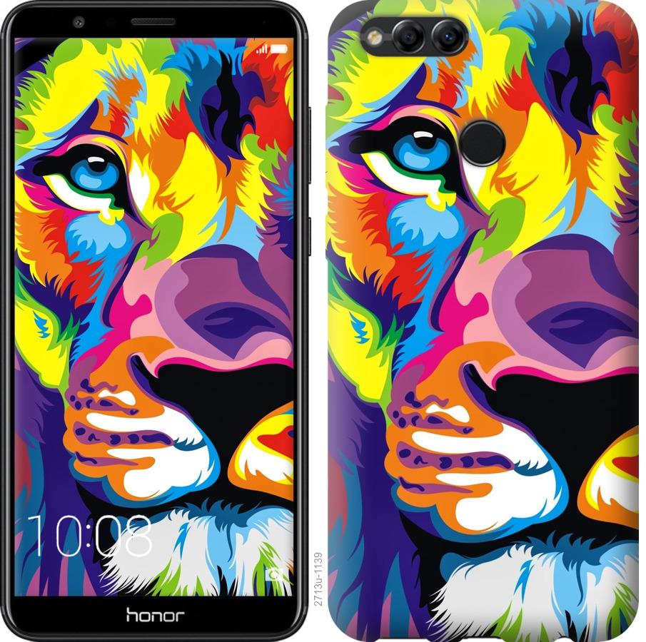 

Чохол на Huawei Honor 7X Різнобарвний лев
