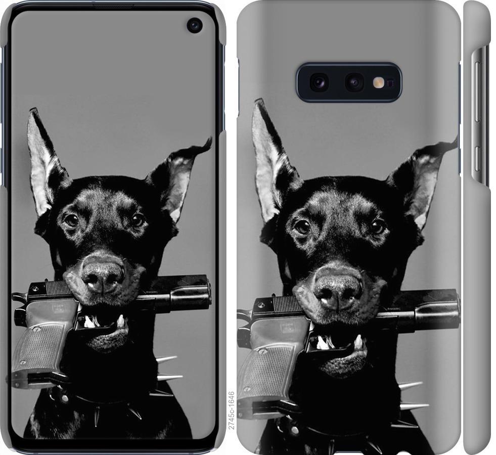 

Чохол на Samsung Galaxy S10e Доберман