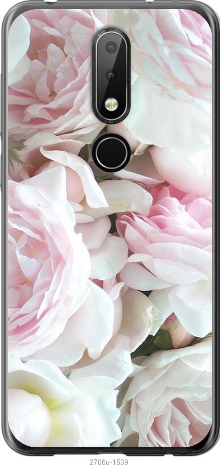 

Чехол на Nokia 6.1 Plus Пионы v2
