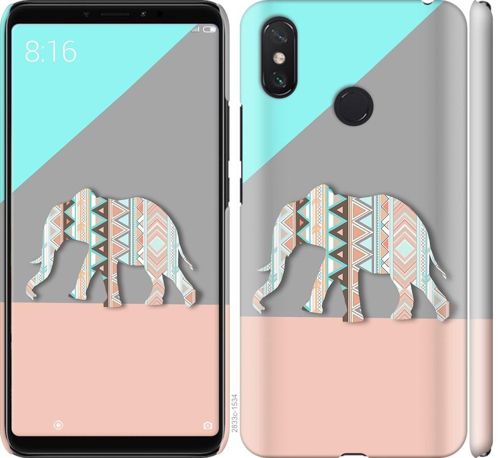

Чохол на Xiaomi Mi Max 3 Візерунчастий слон