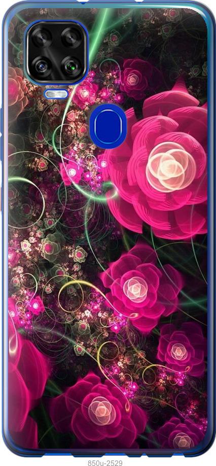 

Чехол на ZTE Blade V2020 Абстрактные цветы 3
