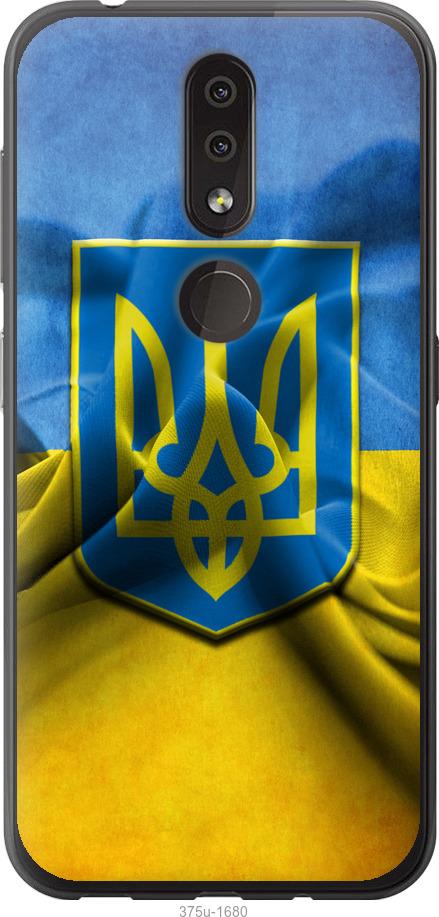 

Чехол на Nokia 4.2 Флаг и герб Украины 1
