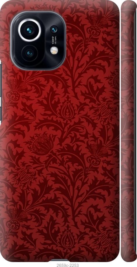 

Чехол на Xiaomi Mi 11 Чехол цвета бордо