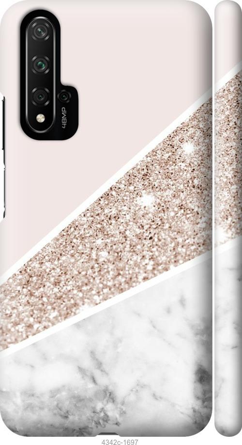 

Чехол на Huawei Nova 5T Пастельный мрамор