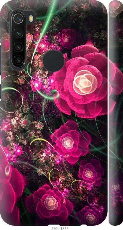 Чехол на Xiaomi Redmi Note 8 Абстрактные цветы 3