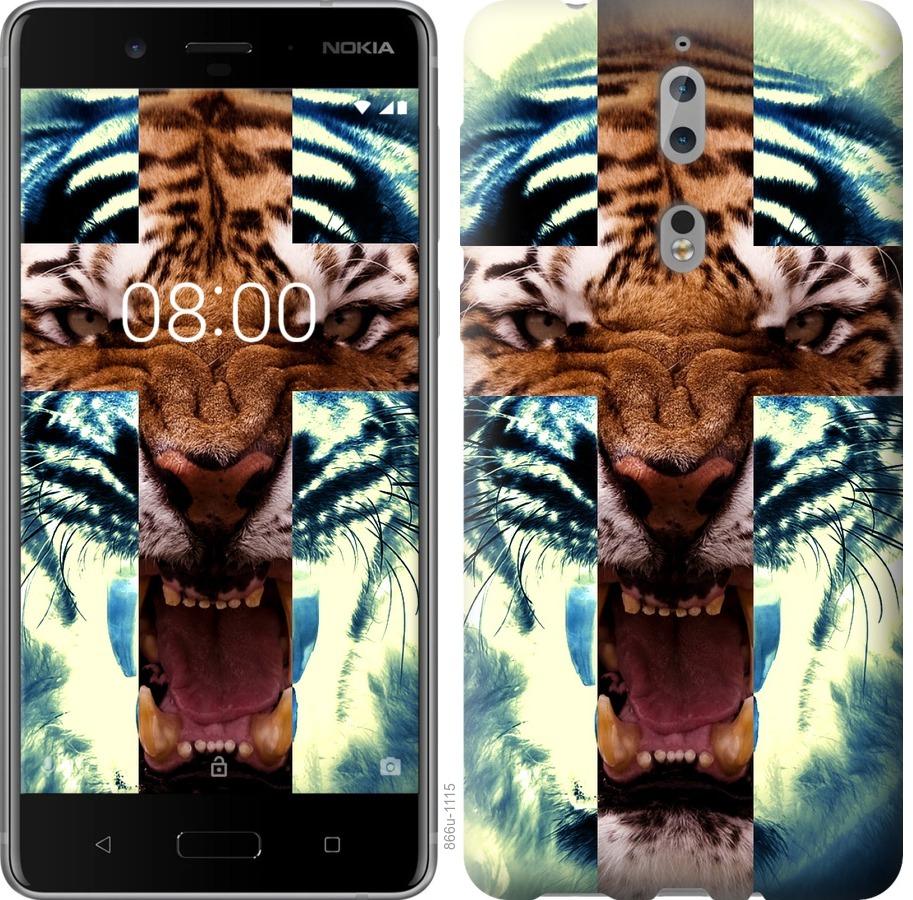 

Чохол на Nokia 8 Злий тигр