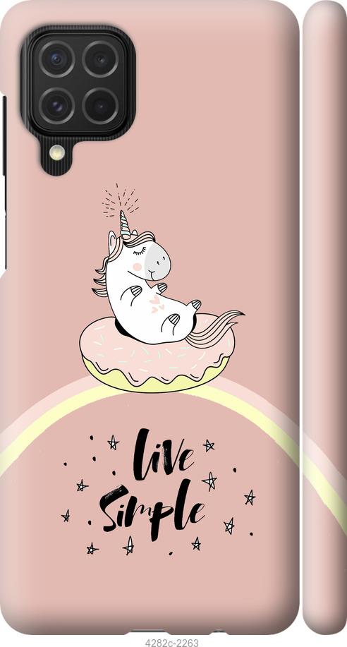 

Чехол на Samsung Galaxy M62 Единорожка в пончике