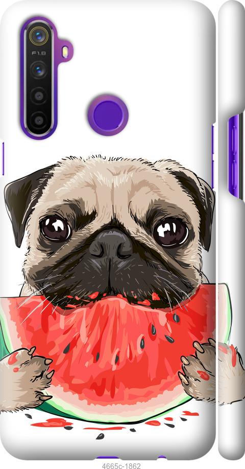 

Чехол на Realme 6i Мопс и арбуз