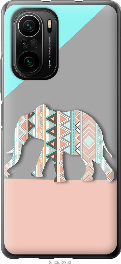 

Чохол на Xiaomi Poco F3 Візерунчастий слон