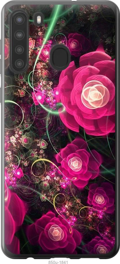 Чохол на Samsung Galaxy A21 Абстрактні квіти 3