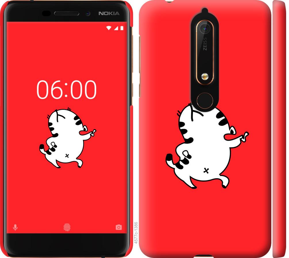 

Чехол на Nokia 6.1 Котик