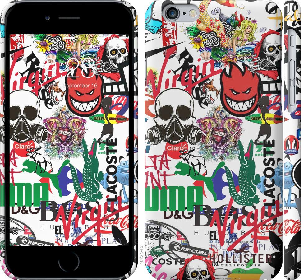 

Чохол на iPhone 6s Many different logos