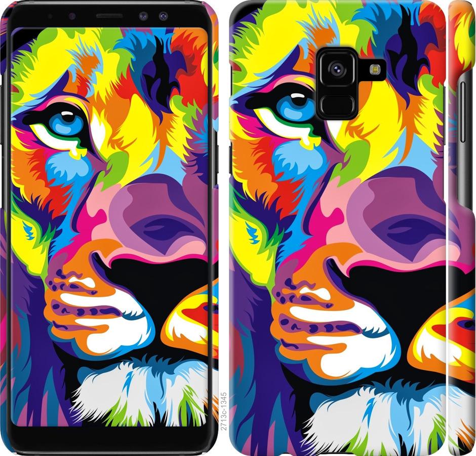 

Чохол на Samsung Galaxy A8 Plus 2018 A730F Різнобарвний лев