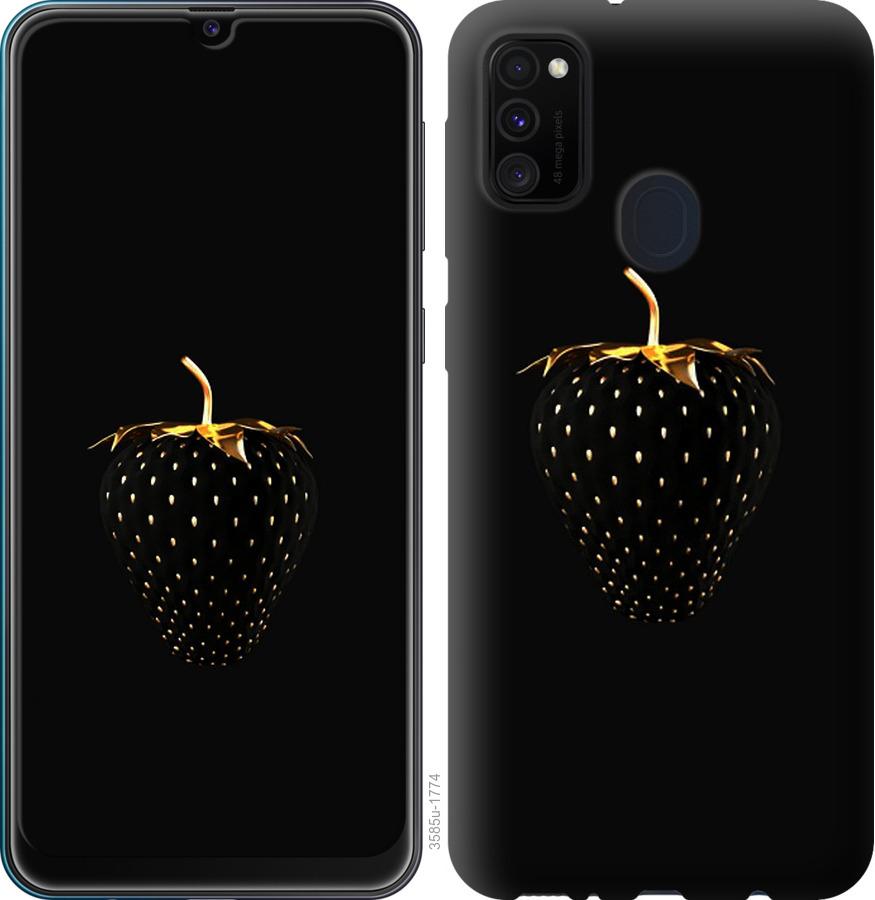 

Чохол на Samsung Galaxy A21s A217F Чорна полуниця