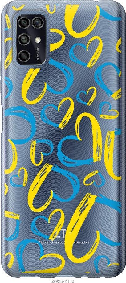 

Чохол на ZTE Blade V2020 Smart Серця UA