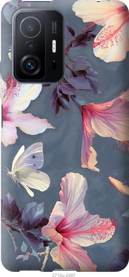 

Чехол на Xiaomi 11T Нарисованные цветы