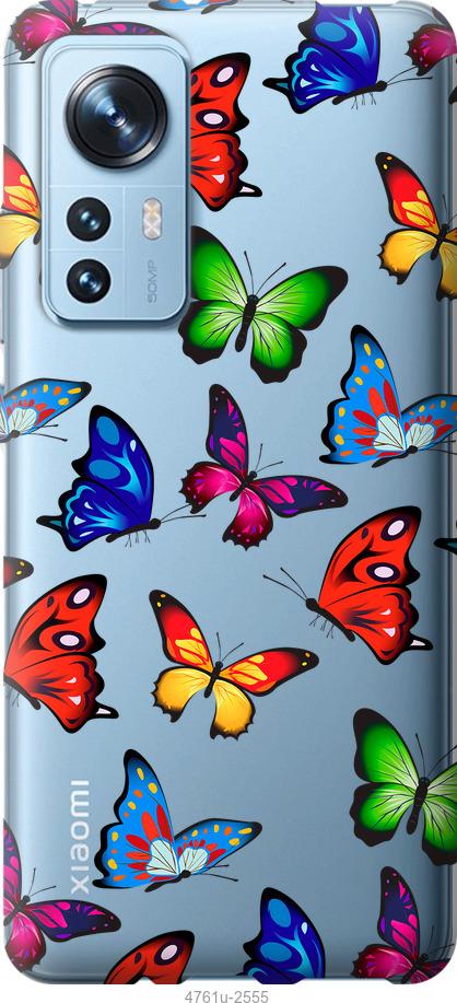 

Чехол на Xiaomi 12 Красочные мотыльки