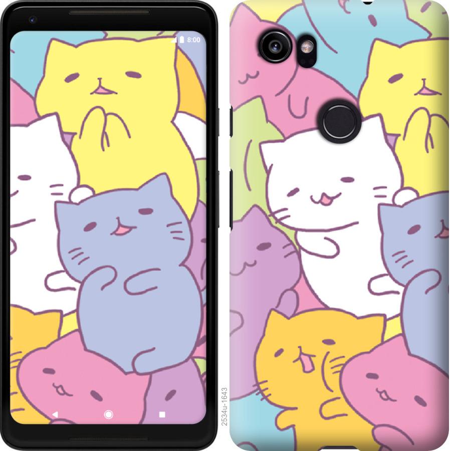 

Чехол на Google PixeL 2 XL Котики