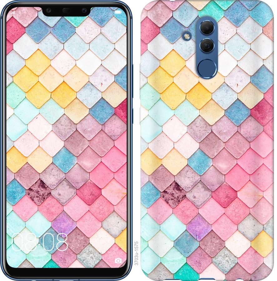 

Чехол на Huawei Mate 20 Lite Красочная черепица