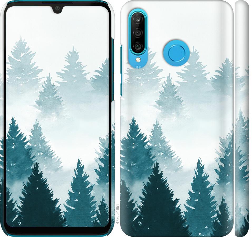 

Чохол на Huawei P30 Lite Акварельні Ялинки