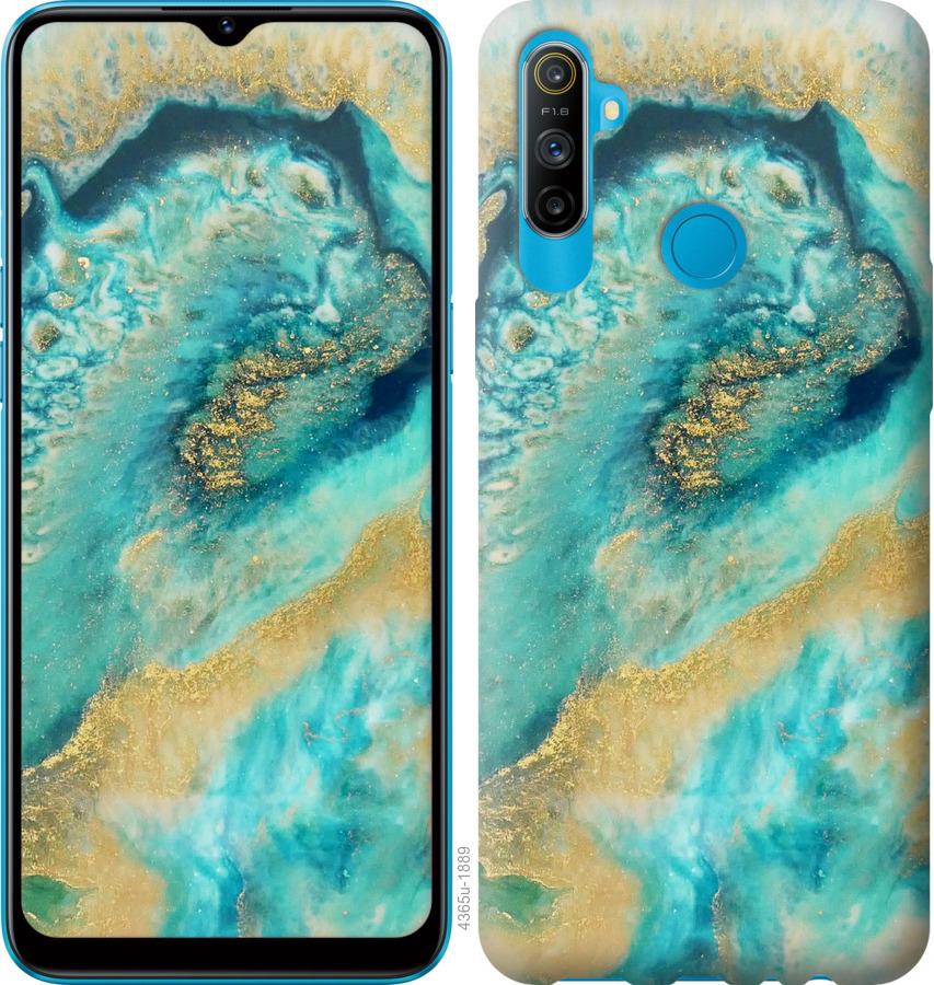 

Чохол на Realme C3 Green marble