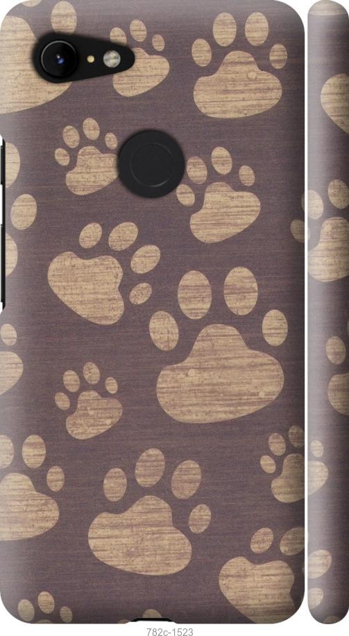 

Чехол на Google Pixel 3 XL Следы тигра