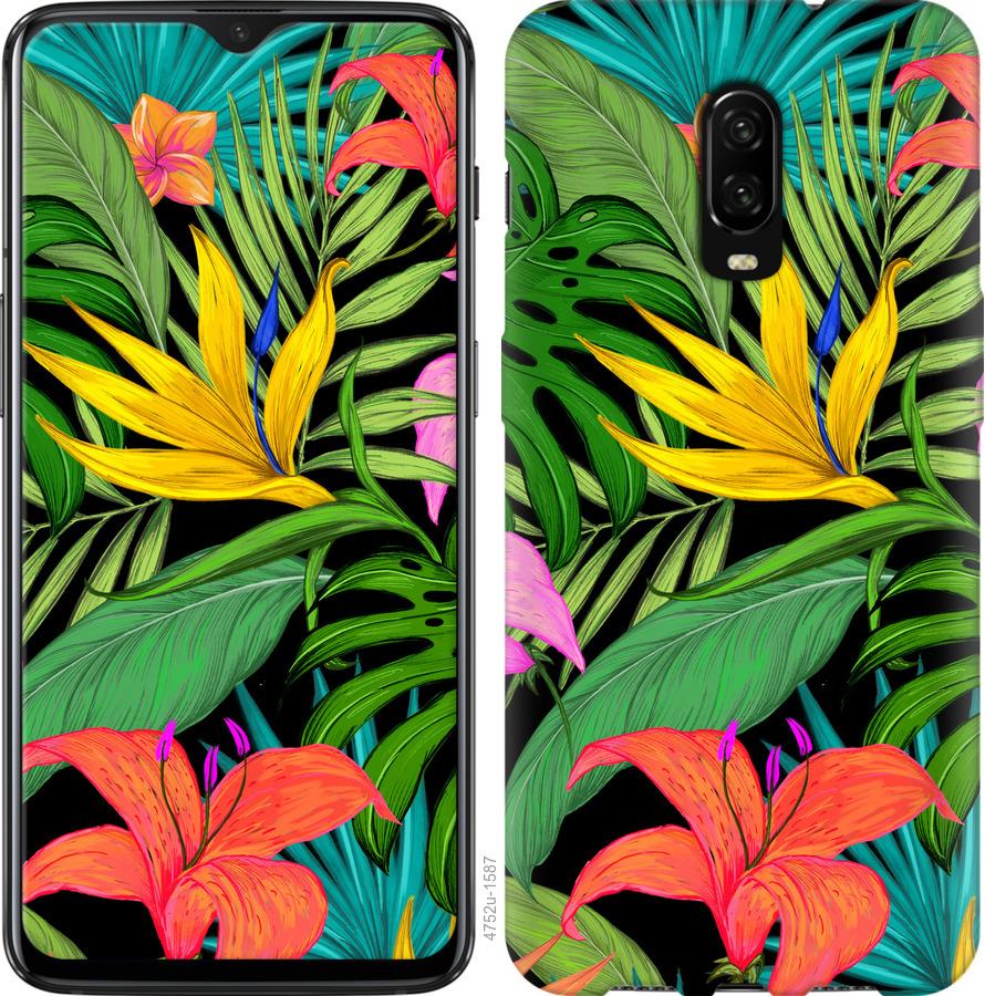

Чохол на OnePlus 6T Тропічні листя 1
