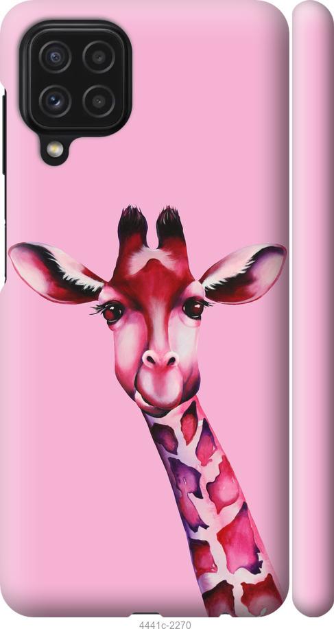 Чехол на Samsung Galaxy A22 A225F Розовая жирафа