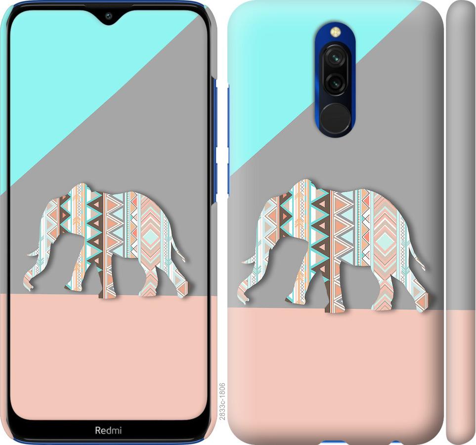 

Чохол на Xiaomi Redmi 8 Візерунчастий слон