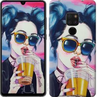 

Чехол на Huawei Mate 20 Арт-девушка в очках