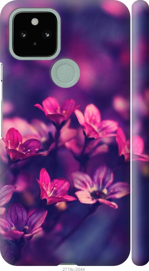 

Чехол на Google Pixel 5 Пурпурные цветы