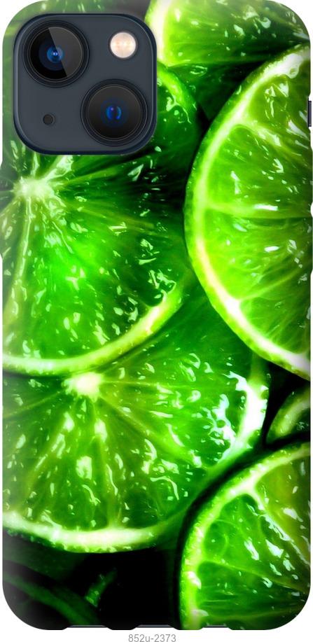 Чохол на iPhone 13 Mini Зелені часточки лимона