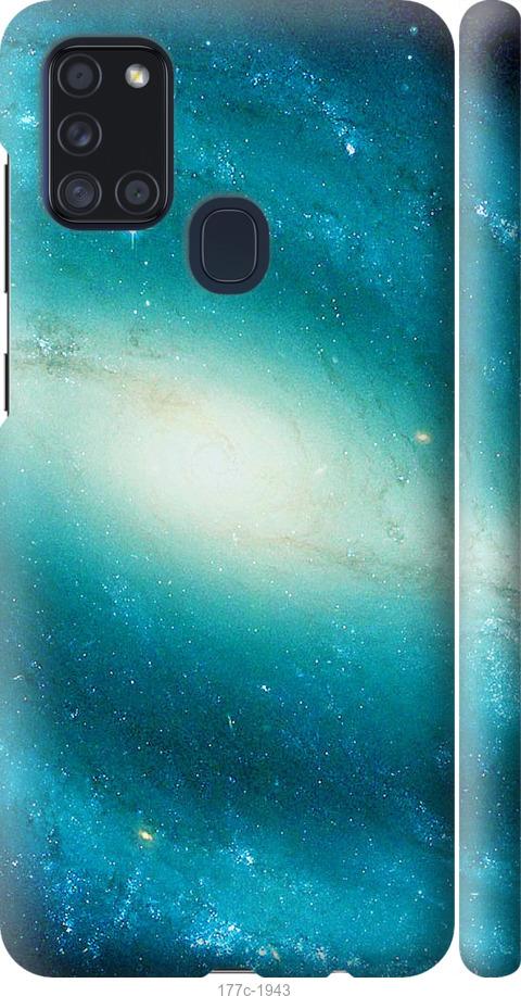 Чехол на Samsung Galaxy A21s A217F Голубая галактика