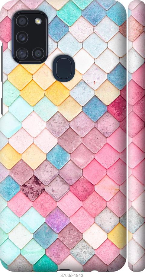 

Чехол на Samsung Galaxy A21s A217F Красочная черепица
