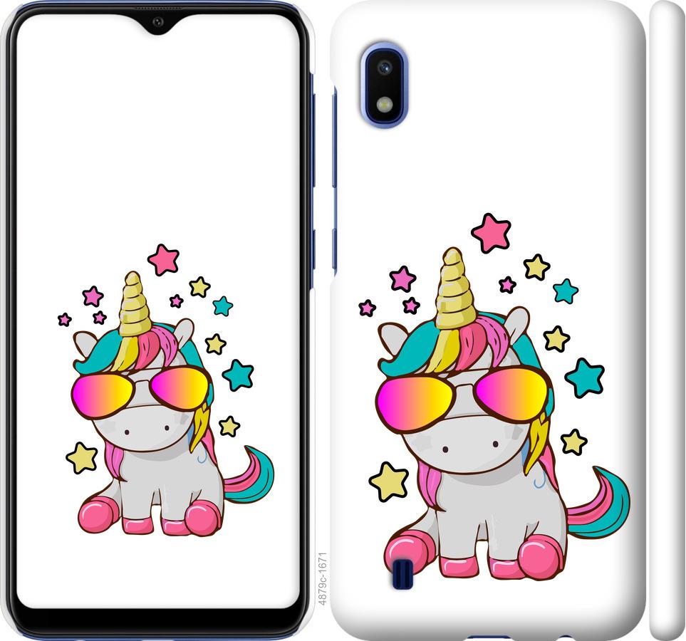 

Чехол на Samsung Galaxy A10 2019 A105F Единорог в очках