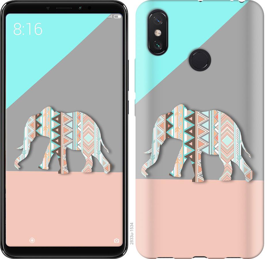 

Чохол на Xiaomi Redmi Note 8 Візерунчастий слон