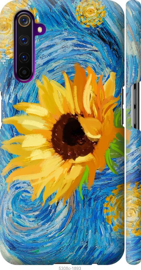

Чохол на Realme 6 Pro Квіти жовто-блакитні