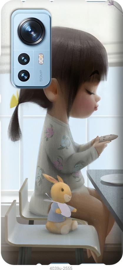 

Чехол на Xiaomi 12 Милая девочка с зайчиком