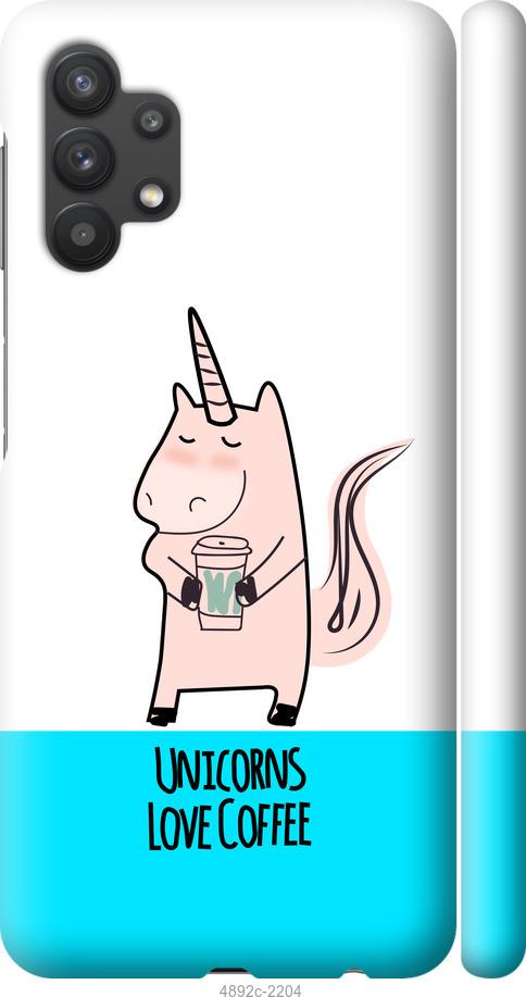 

Чохол на Samsung Galaxy A32 A325F Єдиноріжок з кавою