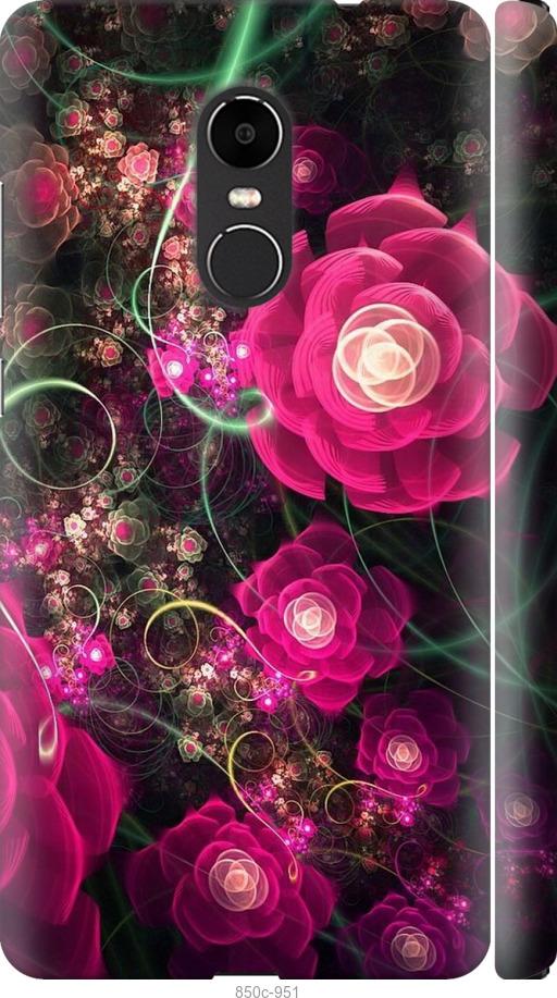 

Чехол на Xiaomi Redmi Note 4X Абстрактные цветы 3