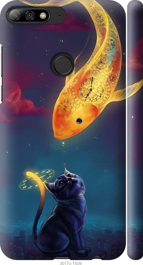 

Чехол на Huawei Y7 Prime 2018 Кошкин сон