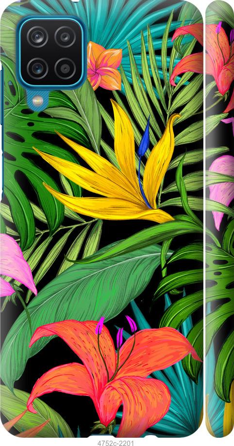 Чехол на Samsung Galaxy A12 A125F Тропические листья 1