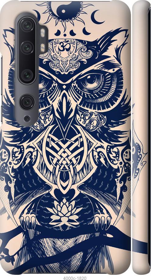 

Чехол на Xiaomi Mi Note 10 Узорчатая сова
