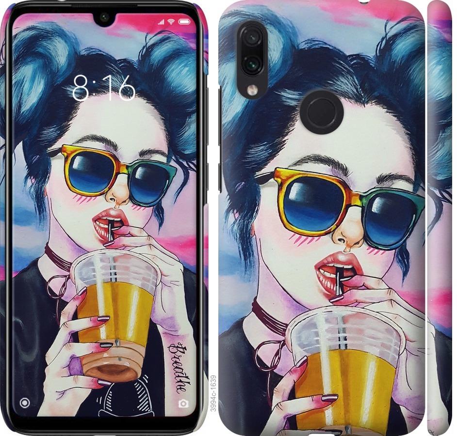 

Чехол на Xiaomi Redmi Note 7 Арт-девушка в очках