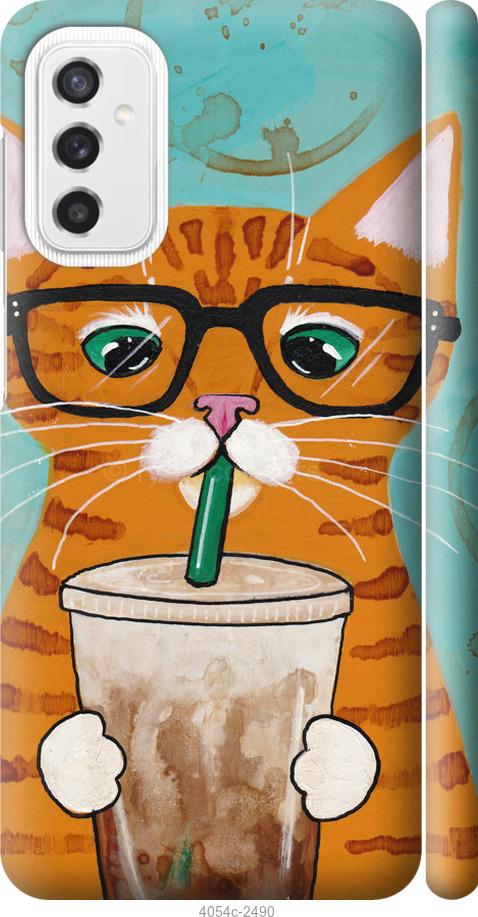 

Чехол на Samsung Galaxy M52 M526B Зеленоглазый кот в очках